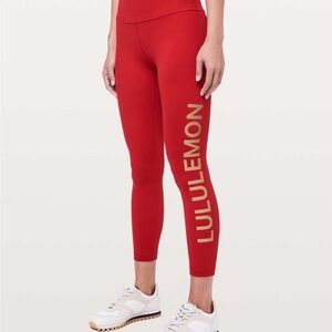 lululemon athletica Bold Red Leggings